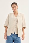 DARLING BLAZER - cashew