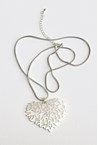 TREE HEART NECKLACE - silver