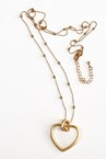 HEART NECKLACE - gold