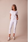 L.T.L. PORT 7/8 PANT - white