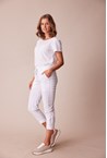 L.T.L. PORT 7/8 PANT - white