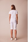 L.T.L. CUFFED SHORT - white