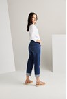 LEGAL WIDE LEG JEAN - indigo