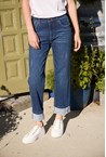 LEGAL WIDE LEG JEAN - indigo