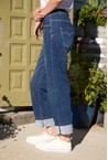 LEGAL WIDE LEG JEAN - indigo
