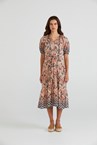 MADRAS DRESS - terracotta
