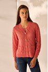 LIBERTY CARDI - coral
