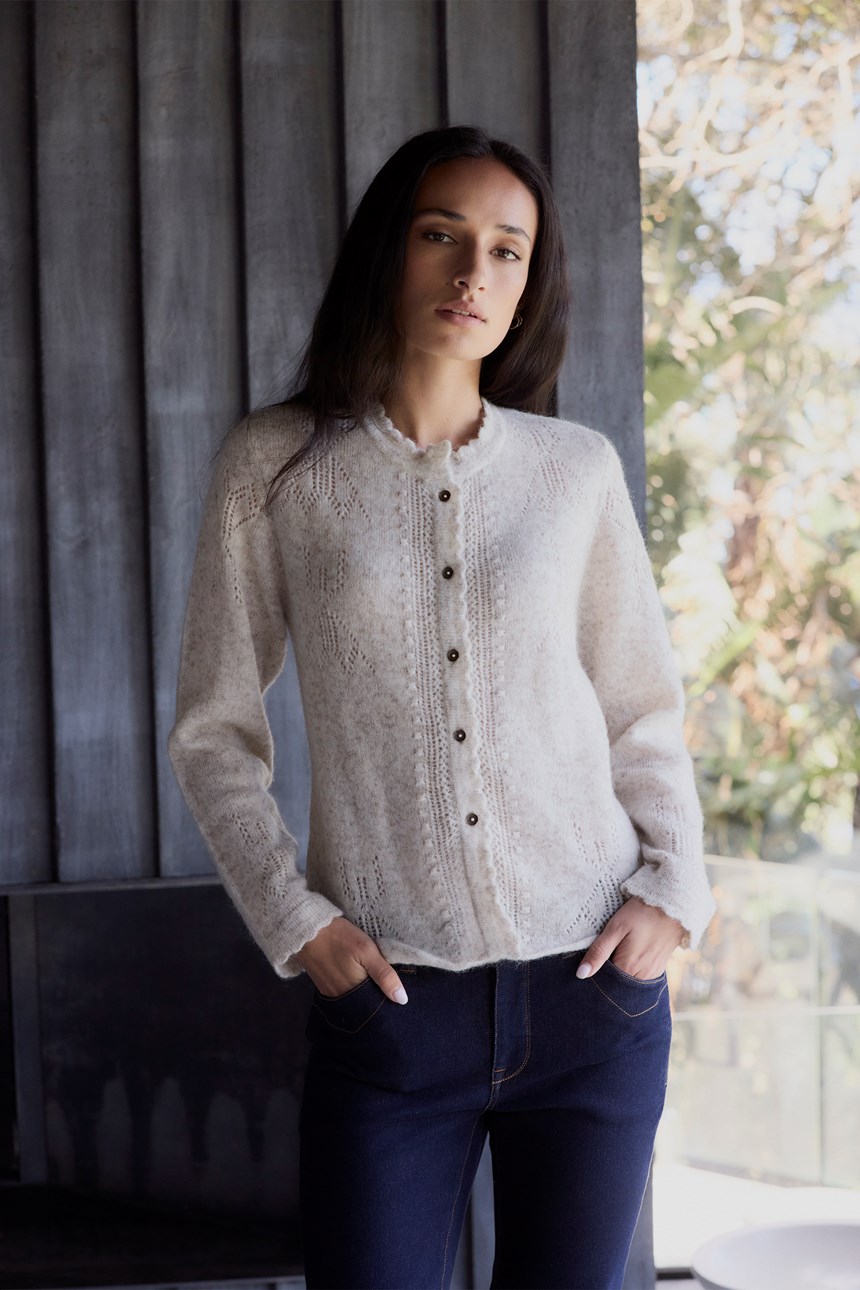 ORCHID CARDI (NO TRIM)