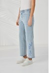 SCALLOP JEAN - bleached