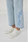 SCALLOP JEAN - bleached