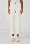 SCALLOP JEAN - ivory