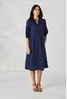 SPIRAL DRESS - sapphire
