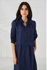 SPIRAL DRESS - sapphire
