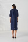 SPIRAL DRESS - sapphire