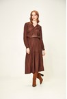STRIKE SKIRT - chocolate