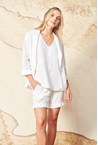 FRILL SHORT - white