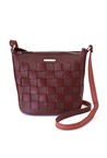SMALL SHOULDER BAG - burgundy