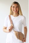 CROSS BELT BAG - caramel