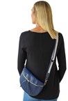ZIP DETAIL BAG - navy