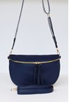 ZIP DETAIL BAG - navy