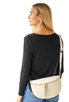 ZIP DETAIL BAG - stone