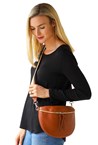 ZIP DETAIL BAG - tan