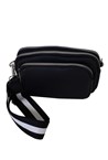 ZIP CROSS BODY BAG - black