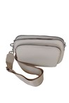 ZIP CROSS BODY BAG - stone