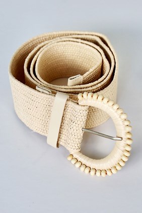 RAFFIA BELT