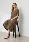 EMANI DRESS - olive