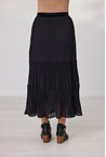 PLEATED SKIRT - black