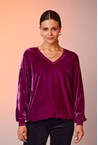 VELVET TOP - magenta