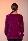 VELVET TOP - magenta