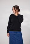 CARTER CREW JUMPER - black