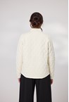 QUILTED PUFFER JACKET - ivory