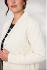 QUILTED PUFFER JACKET - ivory