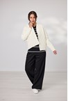 QUILTED PUFFER JACKET - ivory