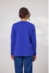 MARY PRINTED TOP - cobalt