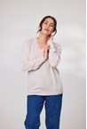 CARTER V NECK - oyster