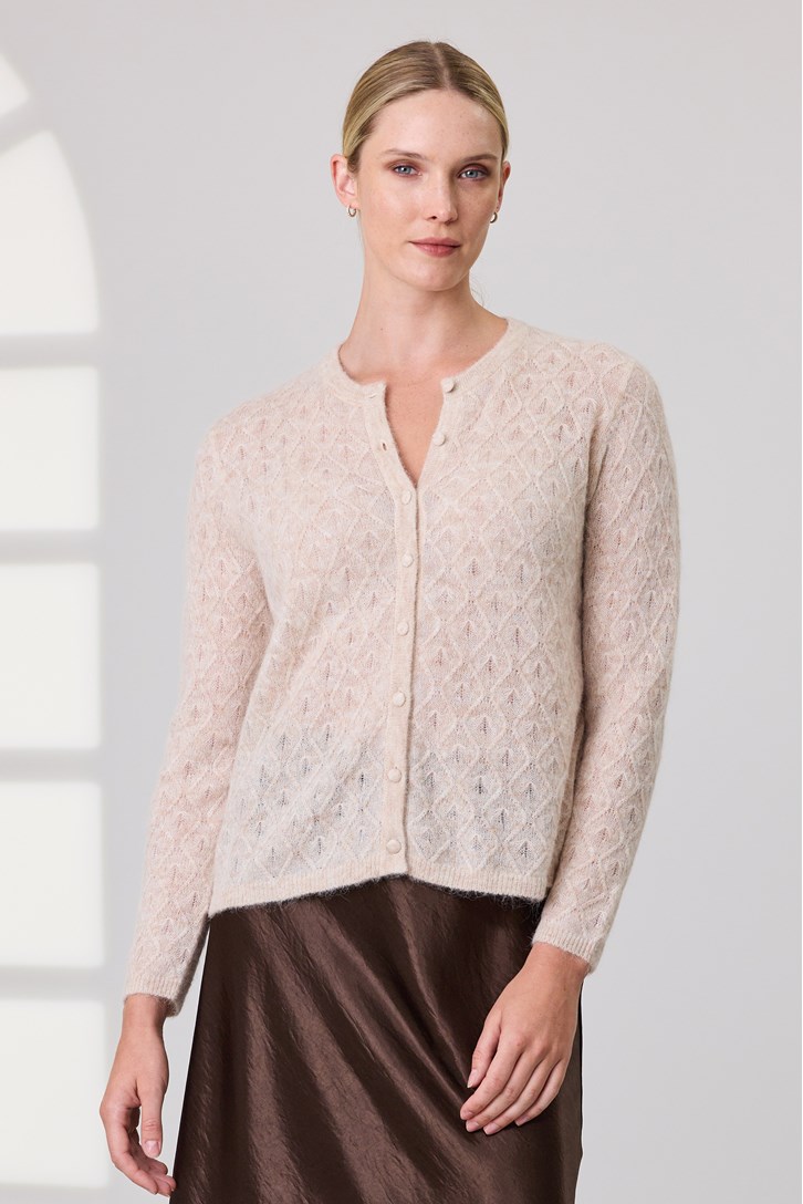 POINTELLE CARDIGAN