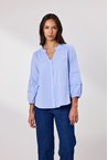 WILLOW BLOUSE - cornflower
