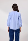 WILLOW BLOUSE - cornflower