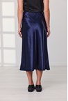 STELLA SATIN SKIRT - ink