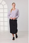 PAIGE PONTI SKIRT - black