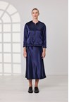 STELLA SATIN JACKET - ink