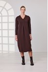 EVA DRESS - espresso