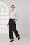 TRINITY WIDE LEG TROUSER - black