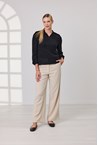 TRINITY WIDE LEG TROUSER - sand