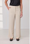 TRINITY WIDE LEG TROUSER - sand