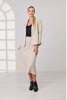 TRINITY BIAS SKIRT - sand